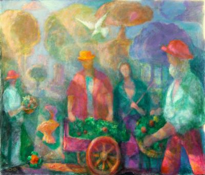 Gypsy Gathering   2001   22x25.5   Digital

