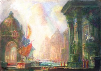 Sun And Cloud Over Venice   2001   6.25x9   Direct
