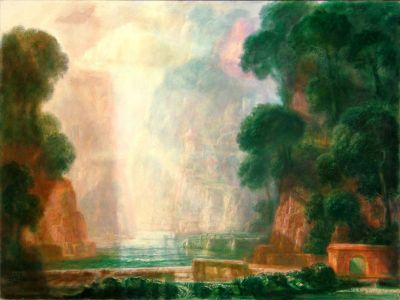 Sun And Rain Over Alps   2001   18x24  Digital
