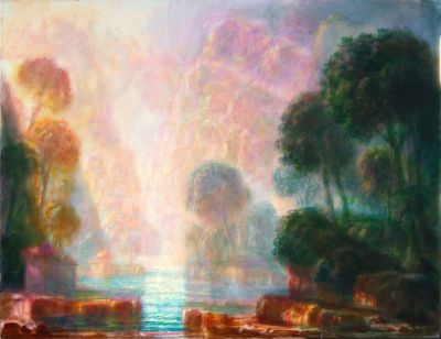 Sun Rays Italian Alps   2001   14x18   Digital
