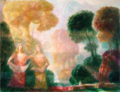 Terpsichore And Erato  2001  14x18   Digital
