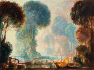 Merlins Fort  2004  9x12  Digital
Keywords: athurian