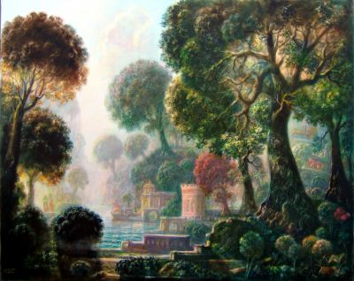 Landscape Early Morning  2005  31.5x39.5  Digital
Keywords: imagined-landscape