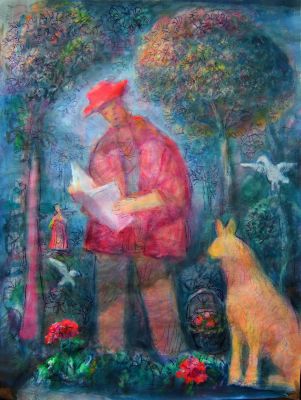 Pastoral Scene [Xmas Card]  2005  12x9  Digital
Keywords: abstract-figures