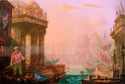 Sunlight And Mist Over Venice  2005  23.75x35.5  Digital
Keywords: capriccio