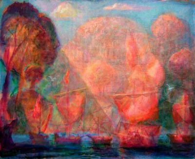 Sunrise Over River  2005  13x16  Digital
Keywords: abstract-landscape;transition