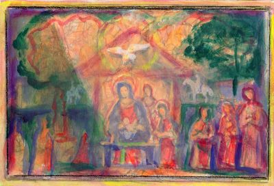 Adoration Of The Shepherds [Xmas Card]   2006  5.5x8  Direct
Keywords: religious