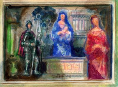 Madonna And Child  2006  5x7  Direct
Keywords: religious