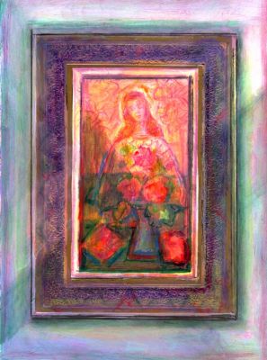 Madonna With A Rose   2006  4x6  Direct
Keywords: religious