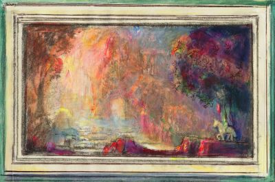 Merlins Cave Tintagel  2006  5x8  Direct
Keywords: athurian