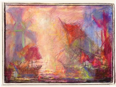 Wherries On The Norfolk Broads   2006  5x7  Direct
Keywords: boats