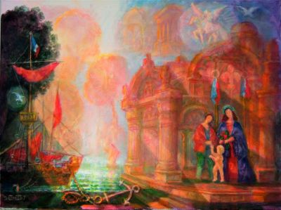 Medieval French Seaport   2007  18x24  Digital
Keywords: capriccio