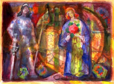 Medieval Stained Glass Window   2007  7x9.5  Digital
Keywords: ecclesiastical