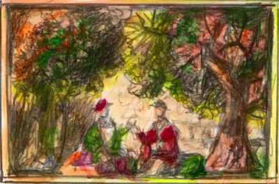 Tramps Meeting In The Forest [Richard L.]  2007  4x6   Direct
