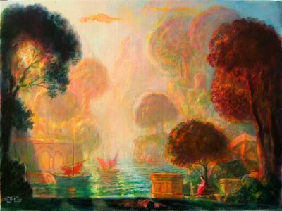 View Of The Italian Alps   2007  12x16  Digital
Keywords: imagined-landscape