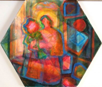 Design For A Stained Glass Window 2   2008  16x16 [Hex.]  Digital
