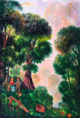 Forest Pool Thundersley From Memory   2008  47.25x32  Digital
