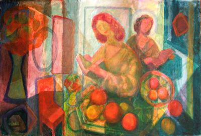 Girl Reading   2008  32x47.25  Digital
