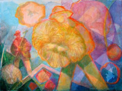 Harvesting At Sunset   2008  24x32  Digital
