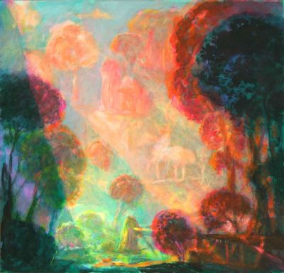 Italian Mountain Fort   2008  16x16.5  Digital
