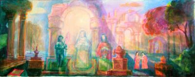 Madonna Enthroned   2008  15.75x39.25  Digital
