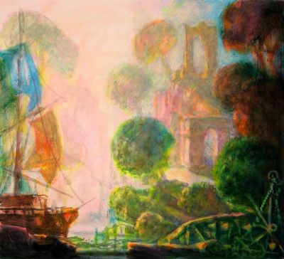 Medieval Castle At Marazion   2008  14.5x16  Digital
