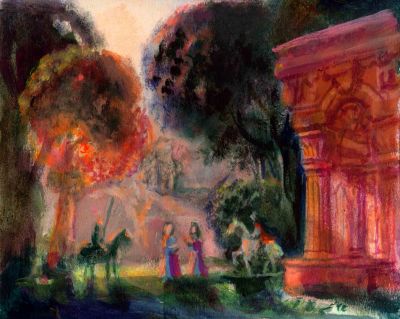 Medieval Glastonbury   2008  6.5x8  Direct
