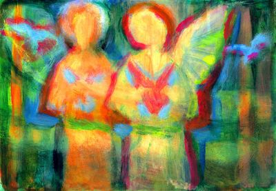 Medieval Stained Glass Window   2008  6x8  Direct
