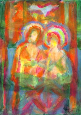 Medieval Stained Glass Window   2008  8x6  Direct
