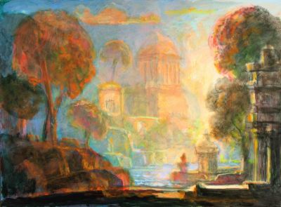 Medieval View Of Athens [A]   2008  12x16  Digital
