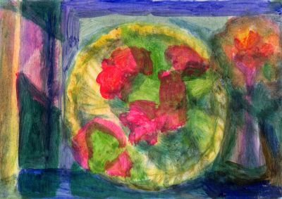 Still Life Basket   2008  5.75x8.25  Direct
