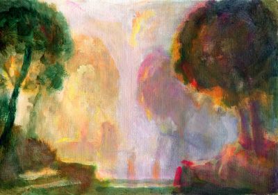 Sun Coming Through Mist   2008  5.75x8.25  Direct
