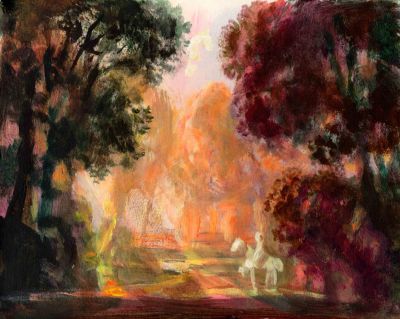 Sunlight Through a Forest   2008  6.5x8  Direct
