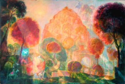 Sunrise Over Avalon   2008  32x47  Digital
