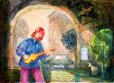 Ukelele Player [For David]   2008  11.75x16  Digital
