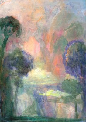 Water Falls In The Alps   2008  5.75x8.25  Direct
