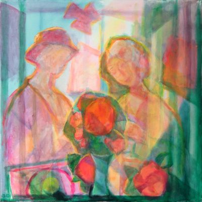 Bride And Groom   2009  31.5x31.5  Digital
Keywords: abstract-figures