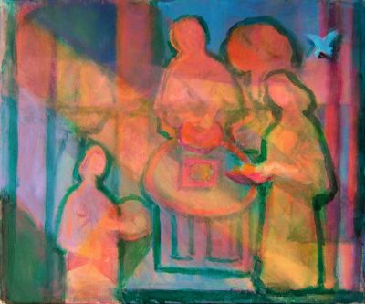 People At A Table   2009  20x24  Digital
Keywords: still-life