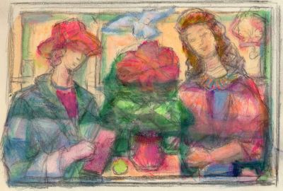 P.2  Two People In A Room  5.5x8
