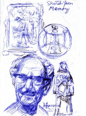 Drawing 138 - Sketch From Memory  2005  Direct
