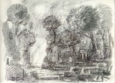 Drawing 130 - Untitled  2002  9x12  Direct
