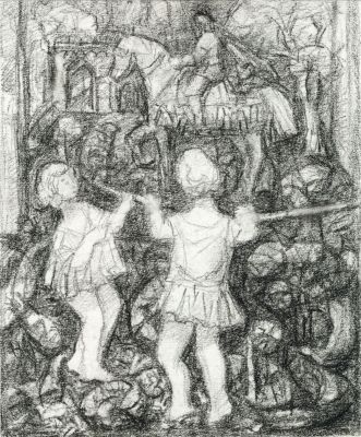 Drawing 135 - Pencil Sketch  2001  8x7  Direct
