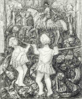 Drawing 135 - Pencil Sketch   2001  8x7  Direct
