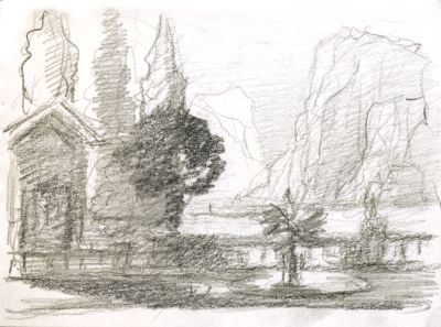 Sketch Book 1 [spiral bound]  1995  4x5.5   P.2 [Riva Del Garda]
