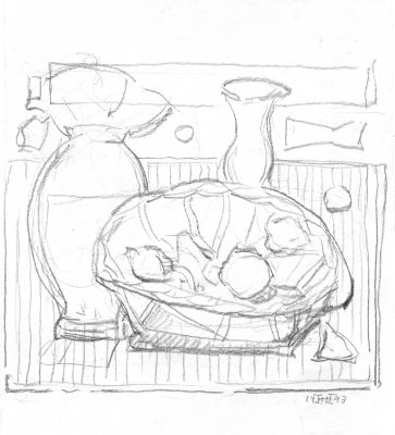 Drawing 81 Still Life1993   8x7   Direct

